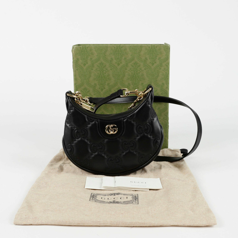 【包稅】GUCCI 739736 GG Matelassé 迷你 Hobo 肩斜背包-0