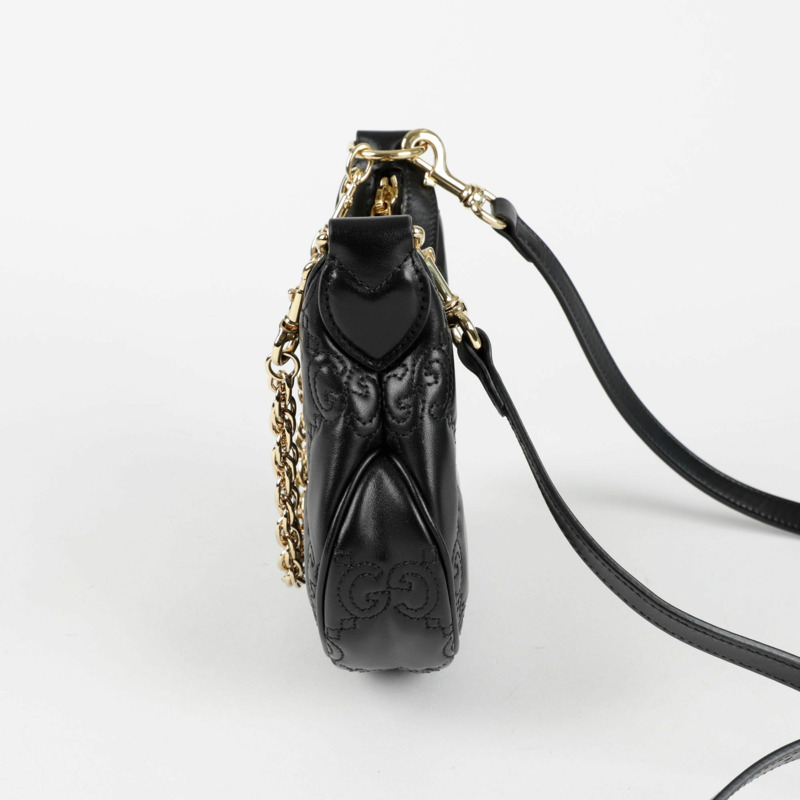 【包稅】GUCCI 739736 GG Matelassé 迷你 Hobo 肩斜背包-2