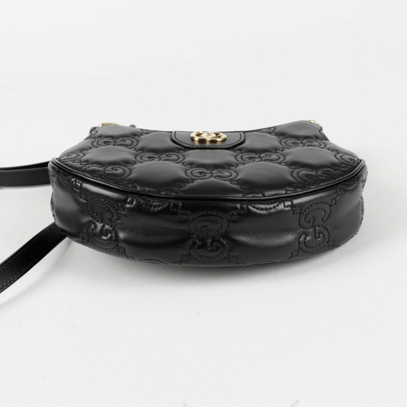 【包稅】GUCCI 739736 GG Matelassé 迷你 Hobo 肩斜背包-6