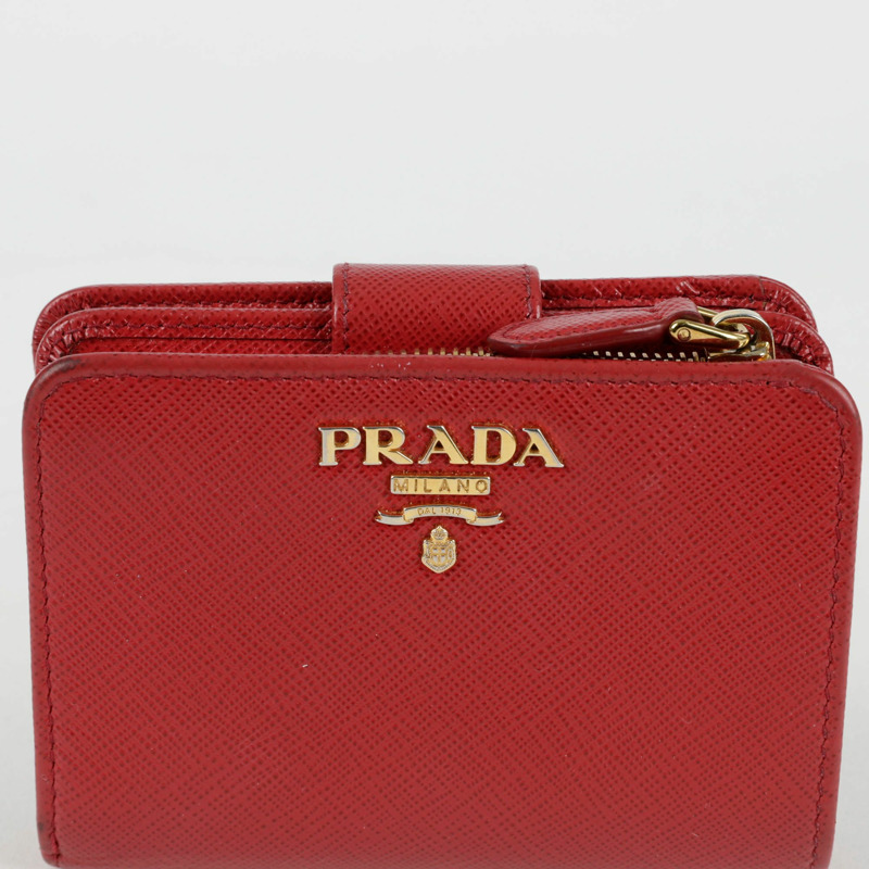 PRADA 1ML018 金屬標誌錢包-1