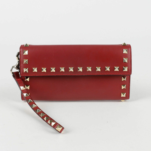 VALENTINO Rockstud 長版皮夾 1P0225
