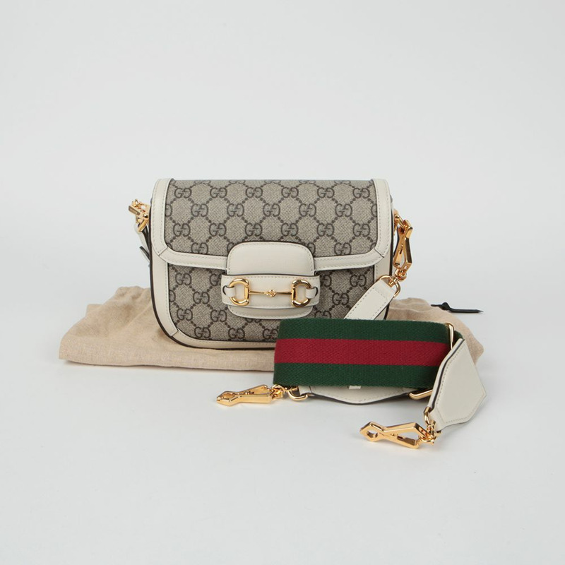 GUCCI Horsebit 1955 迷你肩斜背包 658574-0