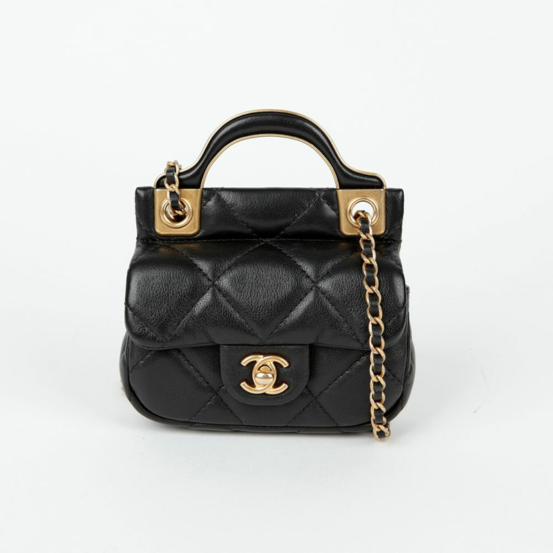 【包稅】CHANEL AP2271 鏈條翻蓋卡包斜背包-1