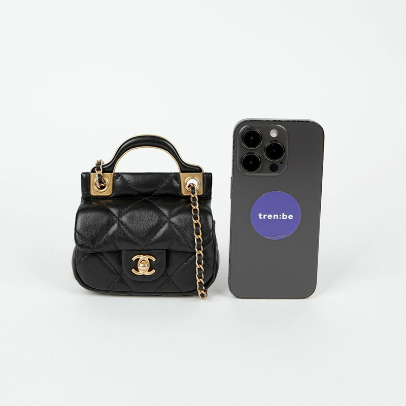 【包稅】CHANEL AP2271 鏈條翻蓋卡包斜背包-7