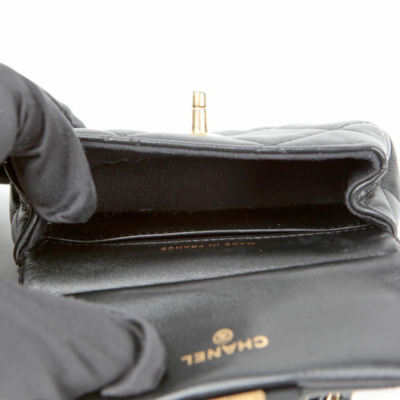 【包稅】CHANEL AP2271 鏈條翻蓋卡包斜背包-9