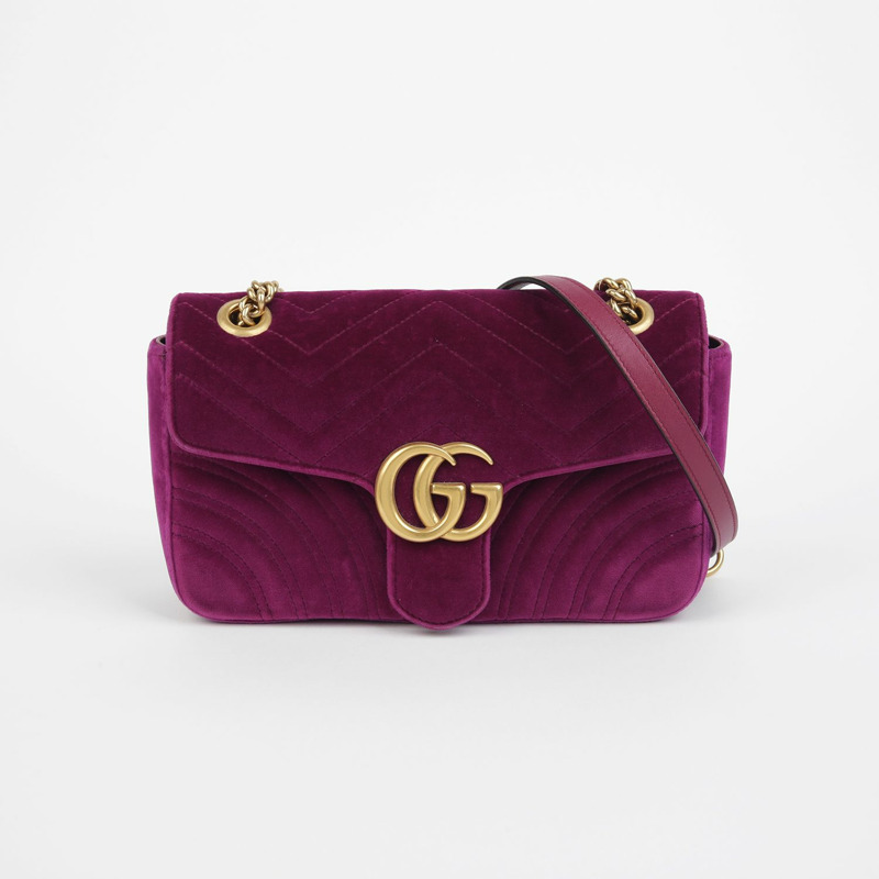 GUCCI GG Marmont 小號肩斜背包 443497-1