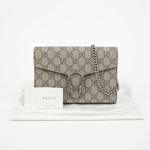 GUCCI Dionysus 鏈條皮夾斜背包 401231