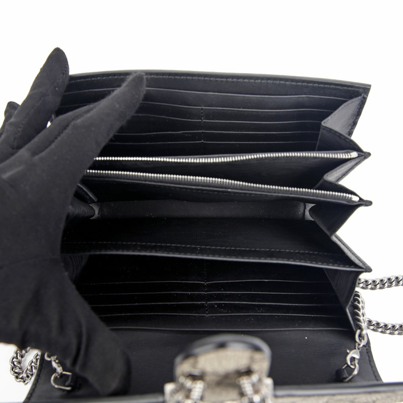 【包稅】GUCCI 狄俄尼索斯鏈條錢包斜背包 401231-7