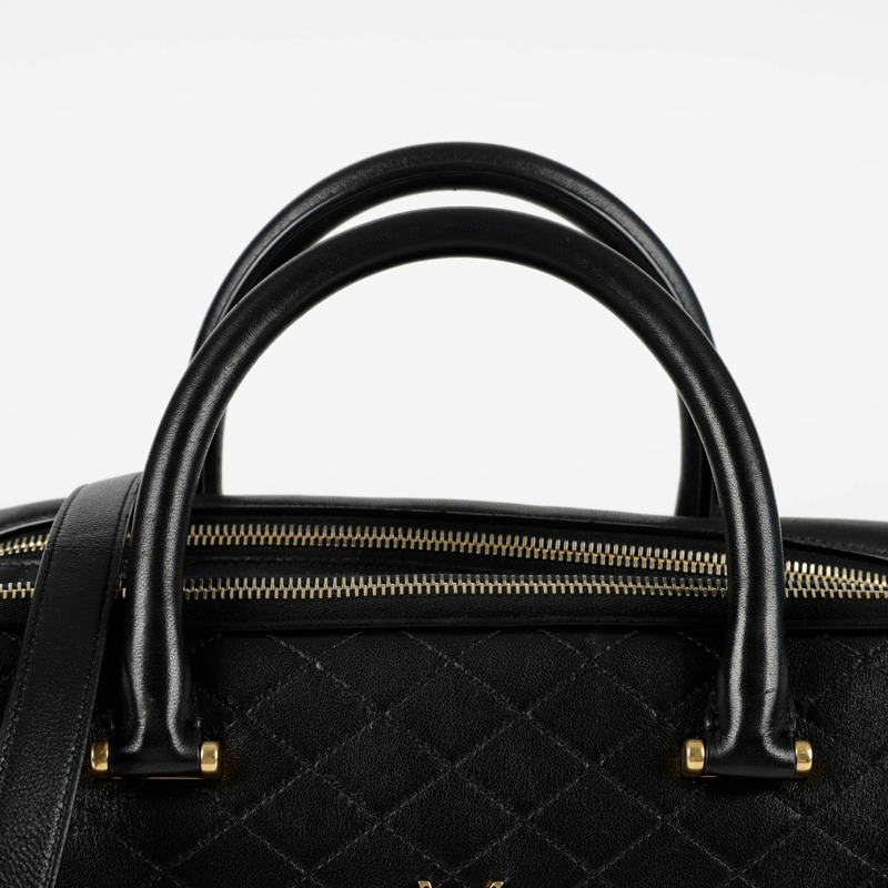 SAINT LAURENT 絎縫托特單肩包 766785-2