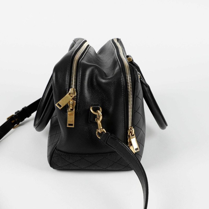 SAINT LAURENT 絎縫托特單肩包 766785-6