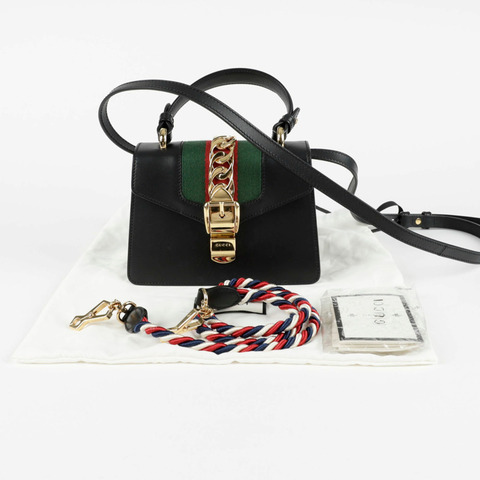 GUCCI Silvi 迷你頂部提把托特單肩包 470270