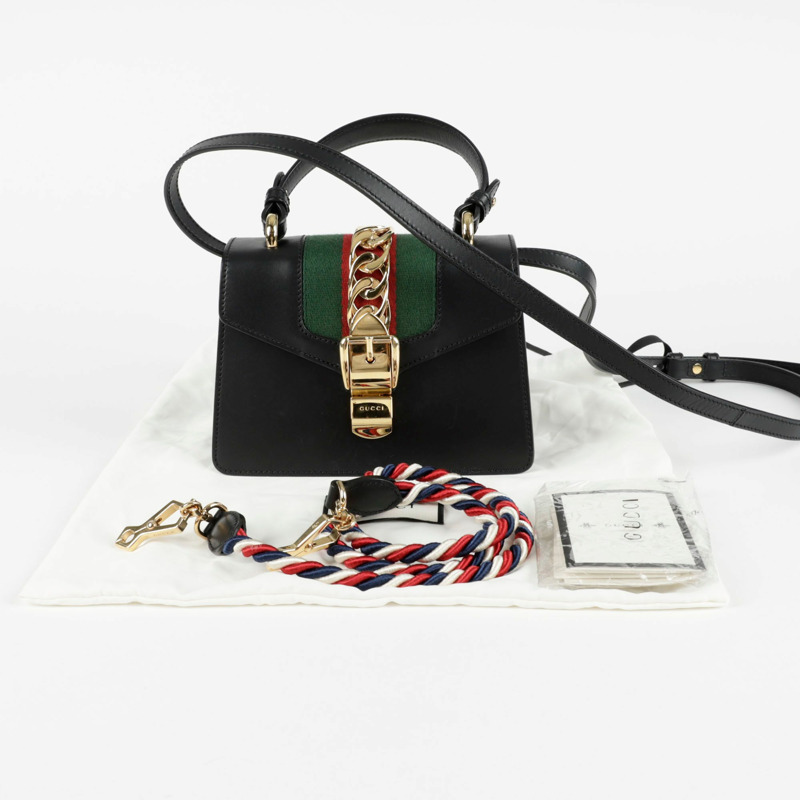 GUCCI Silvi 迷你頂部提把托特單肩包 470270-0