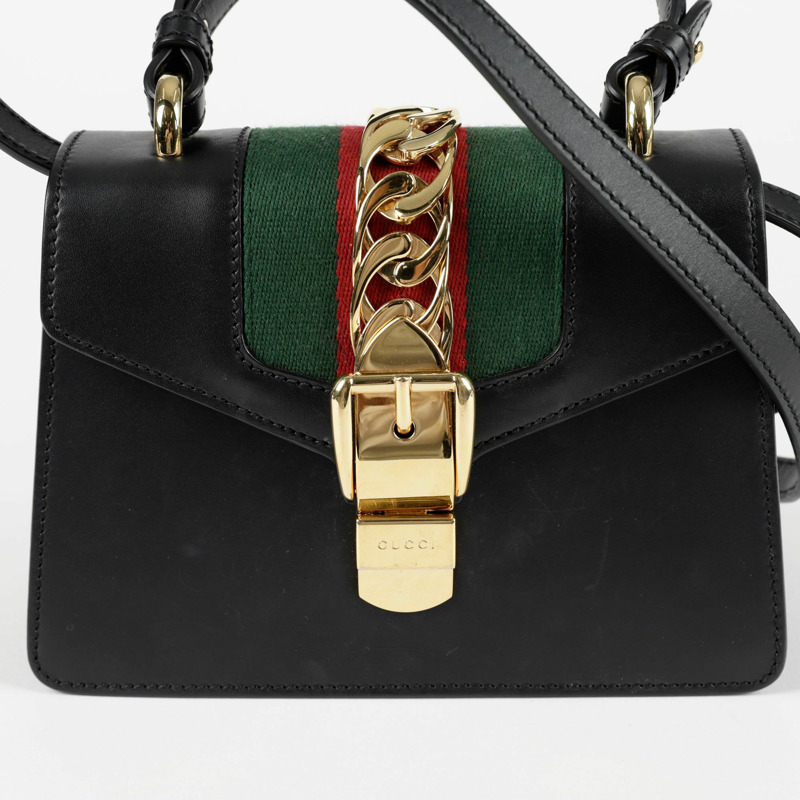 GUCCI Silvi 迷你頂部提把托特單肩包 470270-1