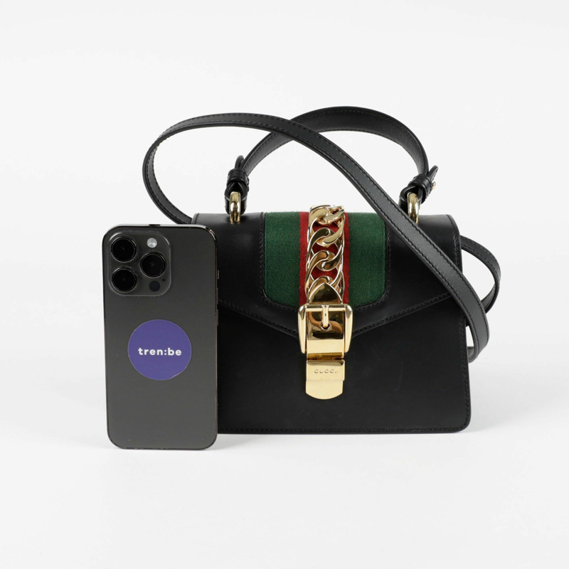 GUCCI Silvi 迷你頂部提把托特單肩包 470270-6