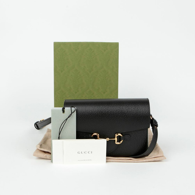 【包稅】GUCCI 馬階扣單肩斜背包 732314-0