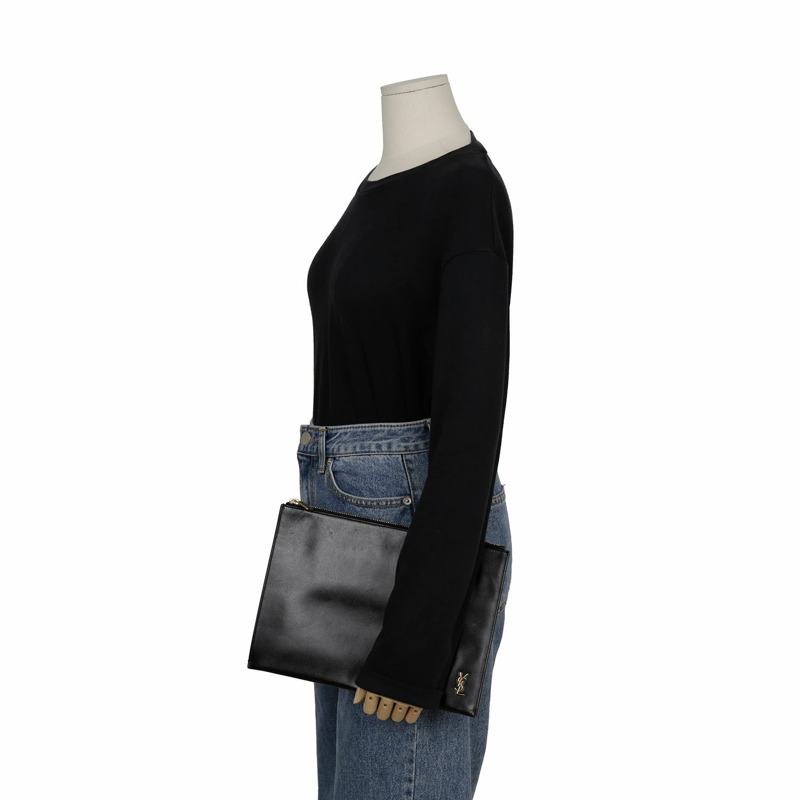 SAINT LAURENT Monogram 迷你手拿包 607779-14