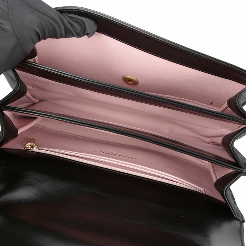 【包稅】CHANEL A91864 CC 旋扣風琴翻蓋手提單肩包-9