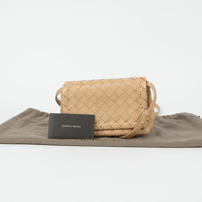 BOTTEGA VENETA 609412 翻蓋迷你肩斜背包-0