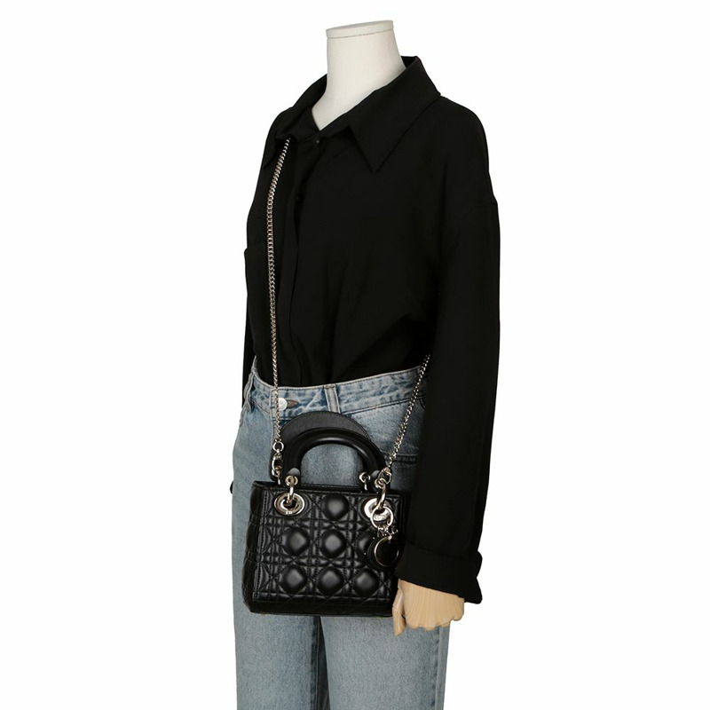 【包稅】DIOR M0505ONGE 女士迷你手提單肩包-11