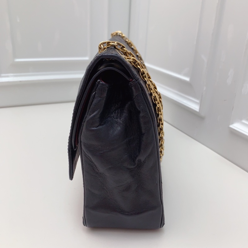 95新 CHANEL 黑金貝嫂鏈條包-1