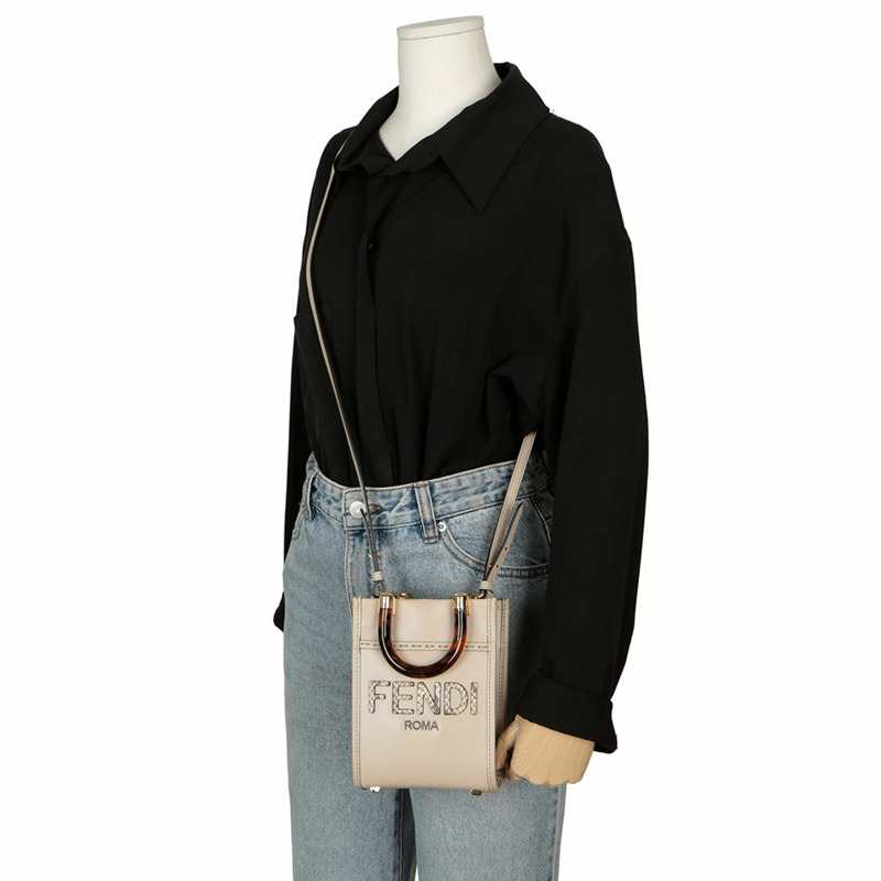 【包稅】FENDI 8BS051 陽光迷你手提單肩包-8