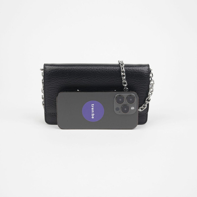 MAISON MARGIELA S56UI0147 針線鏈皮夾斜背包-4