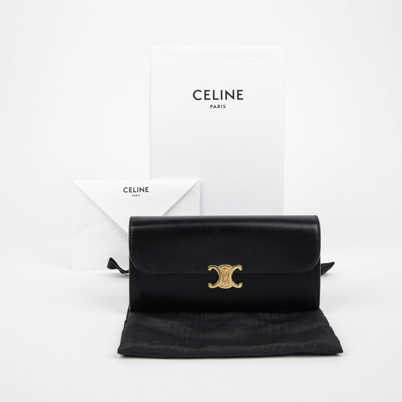 CELINE 10E313DPV Triopé 大號長皮夾-0
