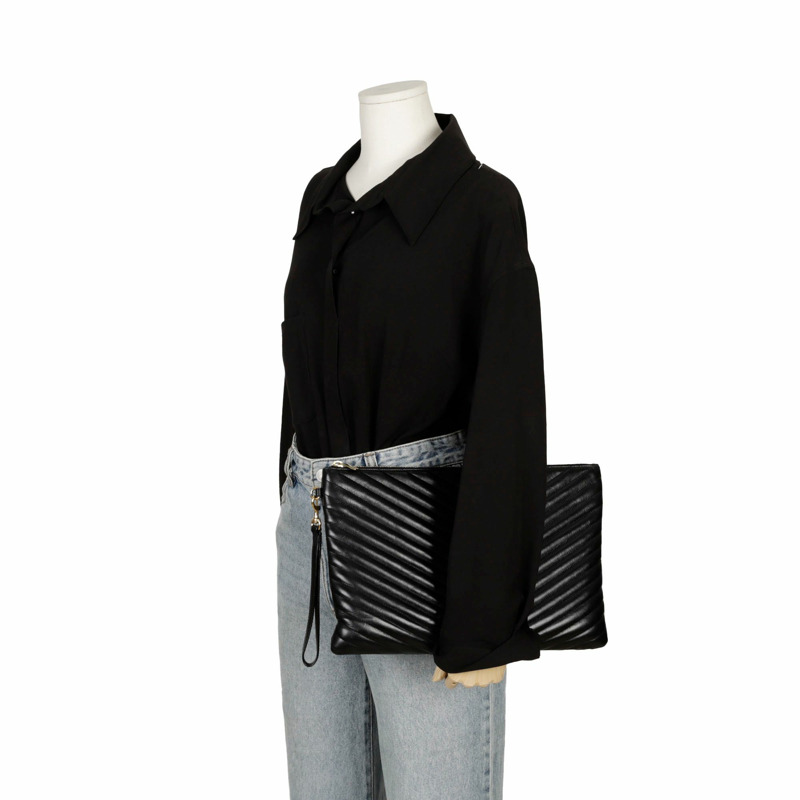 SAINT LAURENT Monogram 資料夾手拿包 440222-10