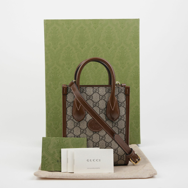 GUCCI 互扣式 G 迷你托特單肩包 671623-0