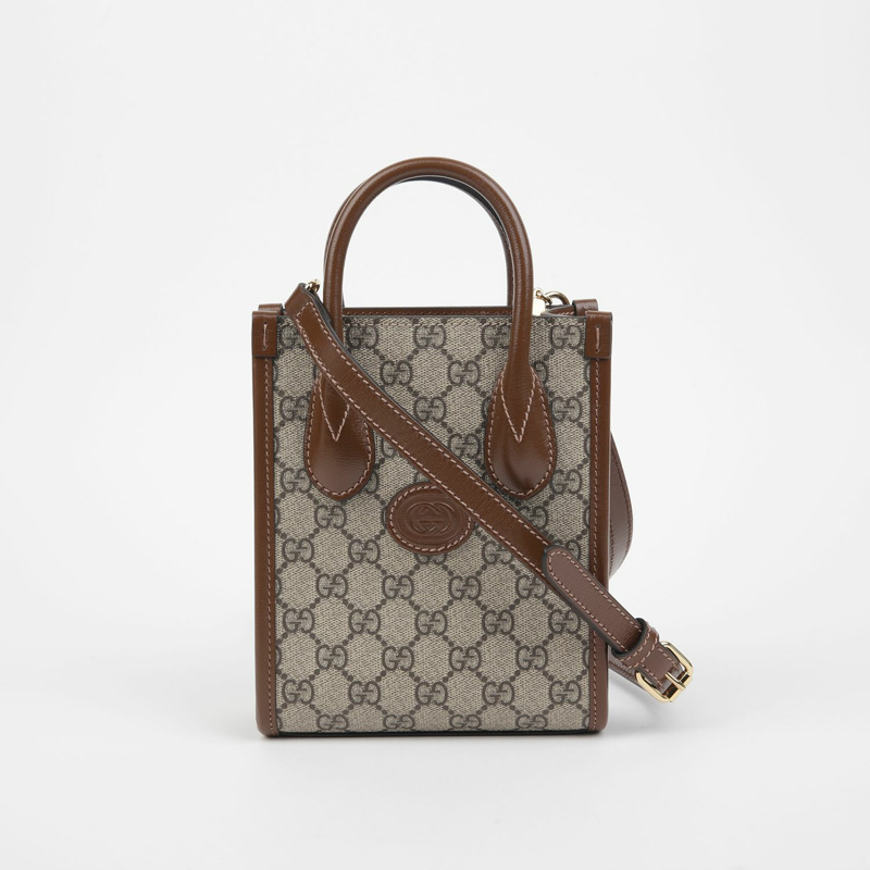 GUCCI 互扣式 G 迷你托特單肩包 671623-1