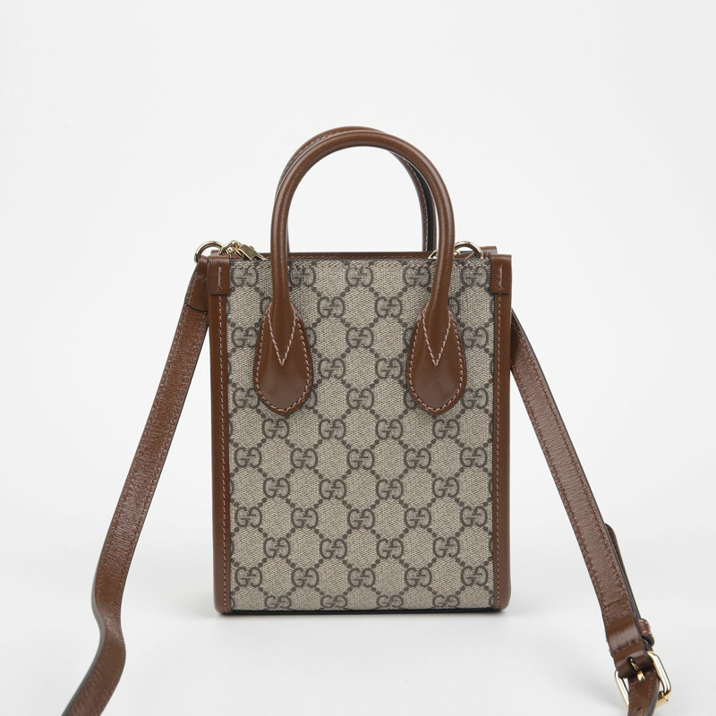 GUCCI 互扣式 G 迷你托特單肩包 671623-3