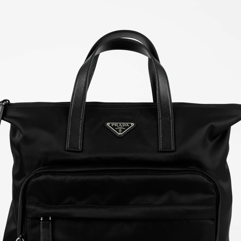 PRADA 2VG098 三角形標誌托特背包-1