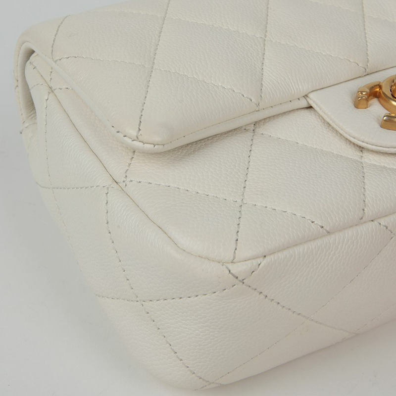 CHANEL AS3829 Caviar Classic 全新迷你心型球肩斜背包-7