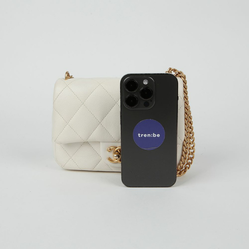 CHANEL AS3829 Caviar Classic 全新迷你心型球肩斜背包-9