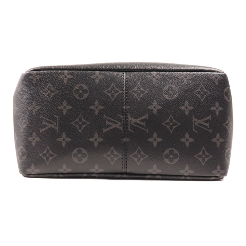 LOUIS VUITTON Monogram Eclipse Saumur銀扣背包-4