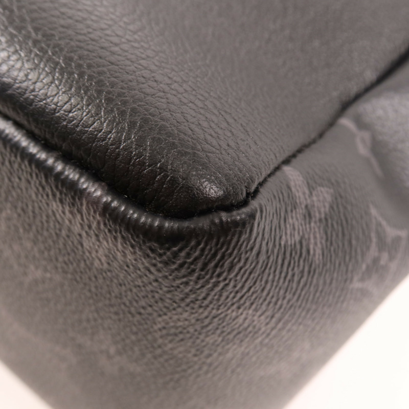 LOUIS VUITTON Monogram Eclipse Saumur銀扣背包-5