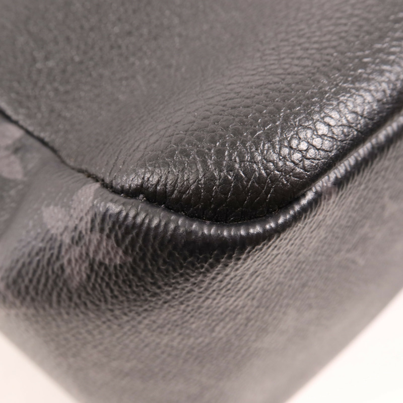 LOUIS VUITTON Monogram Eclipse Saumur銀扣背包-6