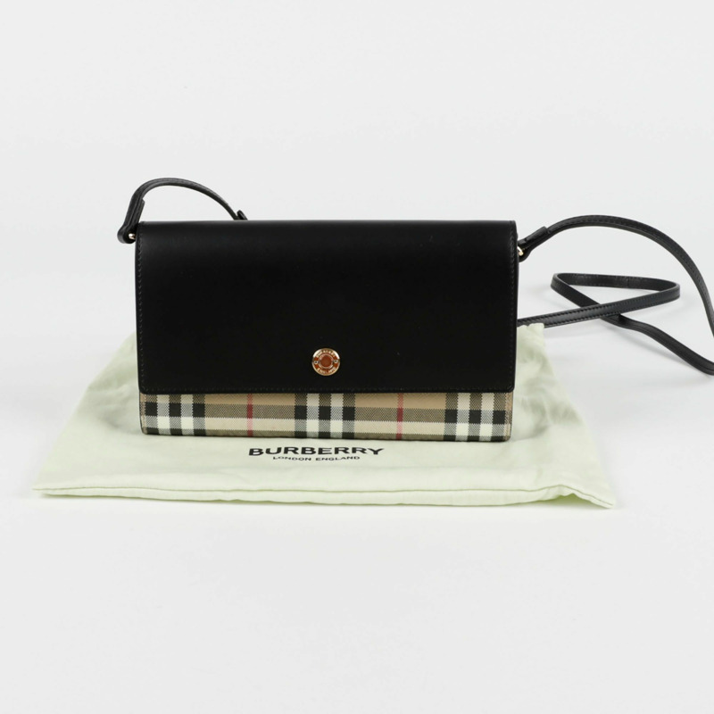 BURBERRY Vintage 格紋可拆式 WOC 斜背包 8058001-0