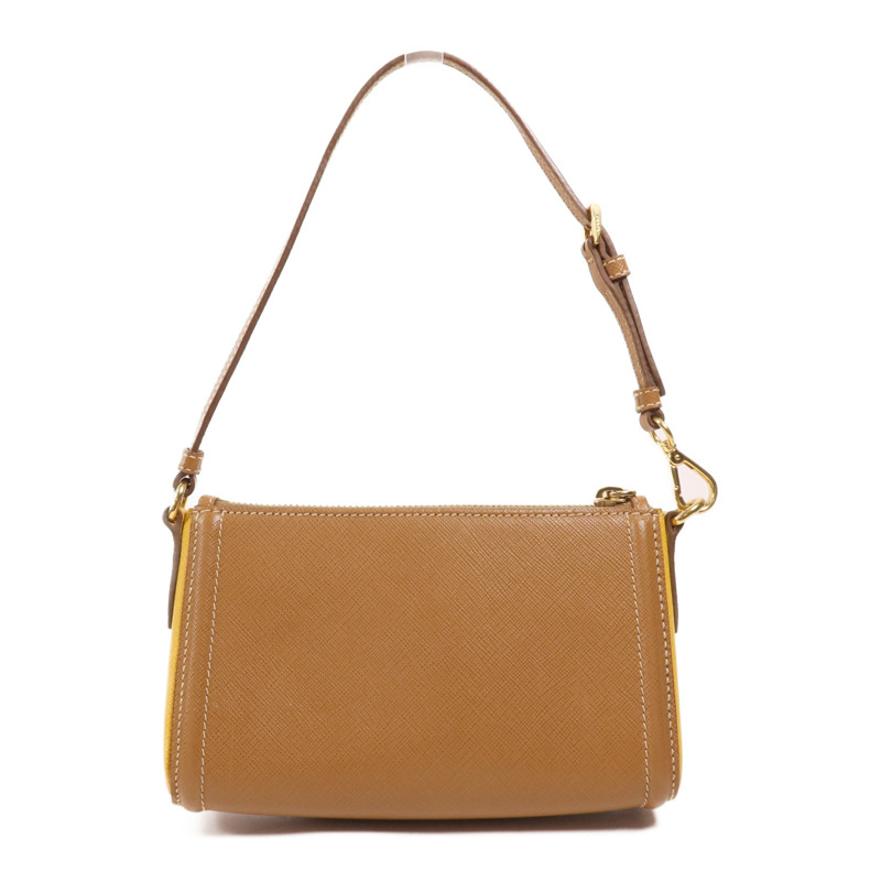 PRADA 牛皮皮革Shoulder Bag金扣肩背袋-1