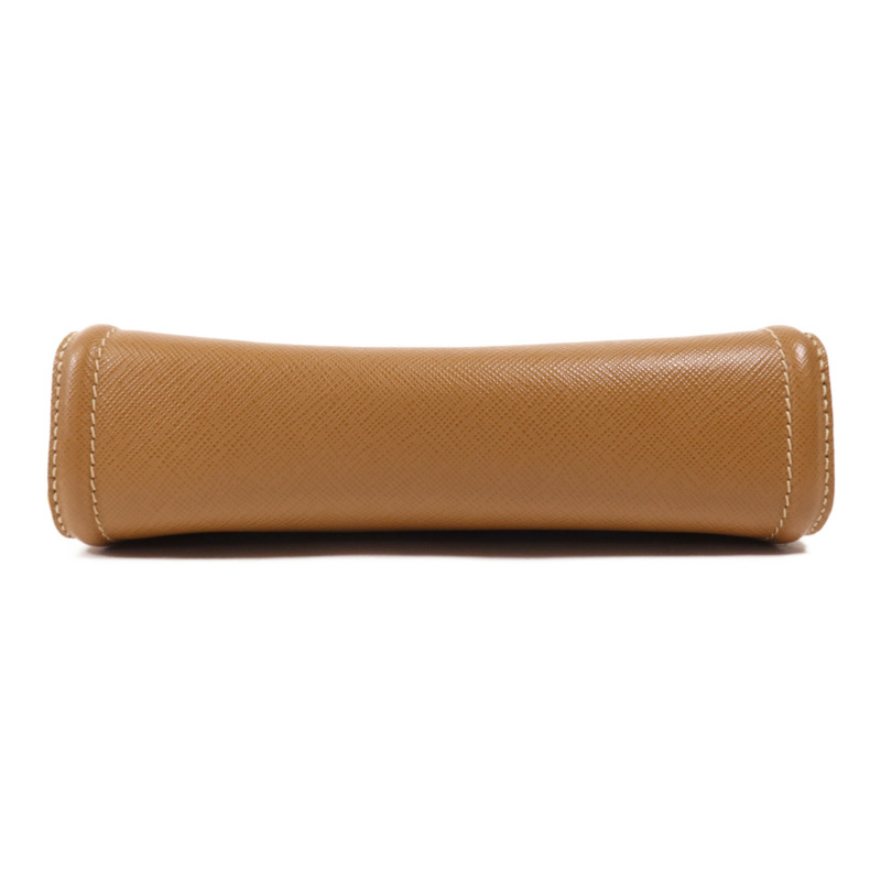 PRADA 牛皮皮革Shoulder Bag金扣肩背袋-3