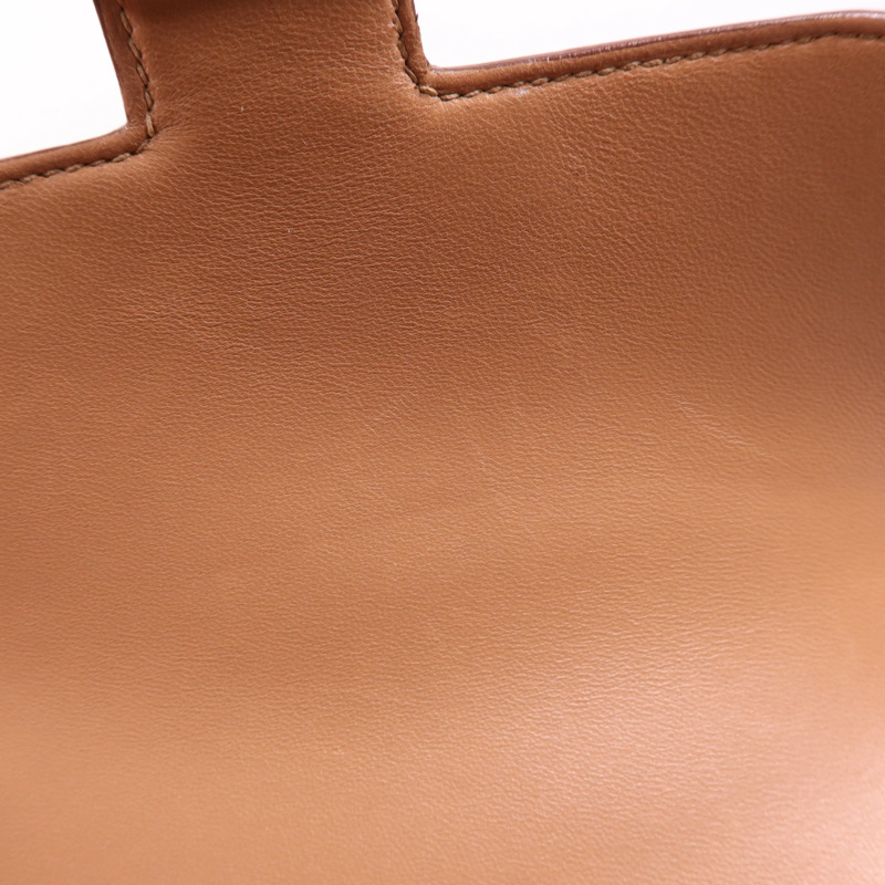 HERMES Chevre皮革Constance Mini金扣肩背袋Almond-14