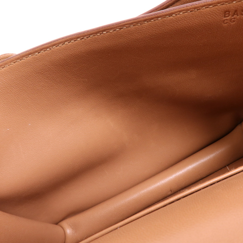 HERMES Chevre皮革Constance Mini金扣肩背袋Almond-17