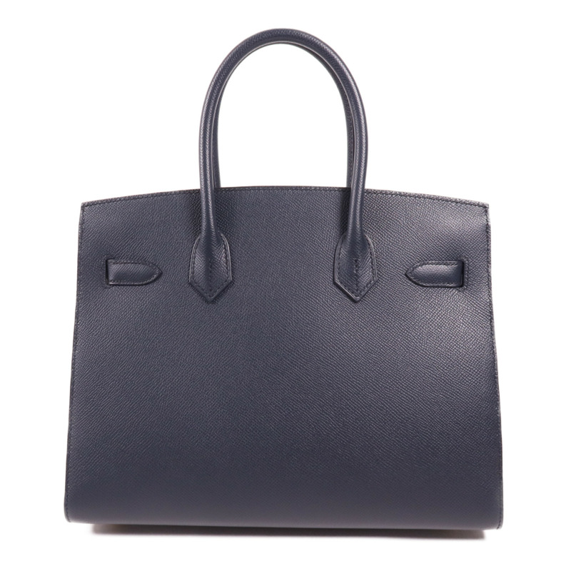 HERMES Epsom皮革Birkin 30金扣手挽袋Bleu Indigo-1