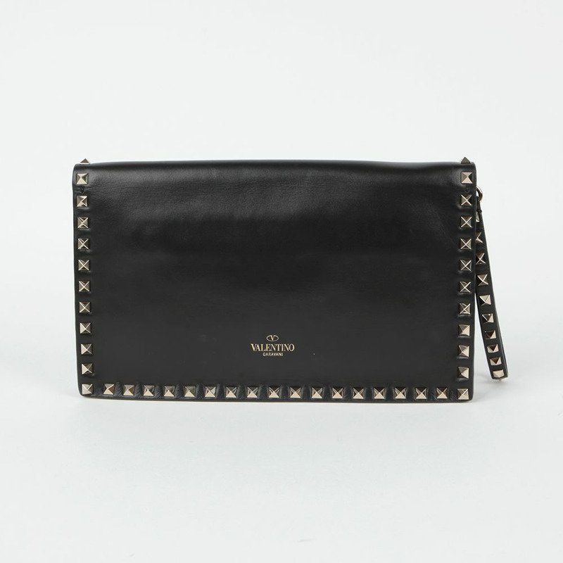 VALENTINO 2B0399 Rockstud 肩帶手拿包-3