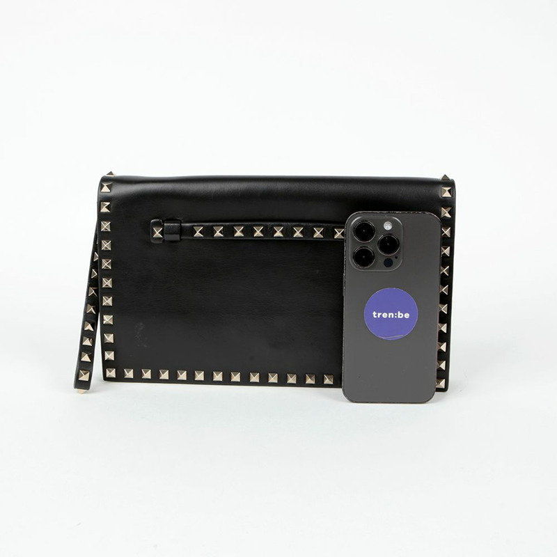 VALENTINO 2B0399 Rockstud 肩帶手拿包-9