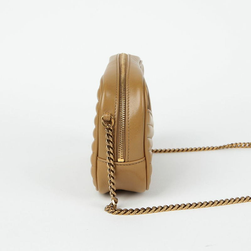 SAINT LAURENT 748849 夜光迷你鏈條斜背包-4