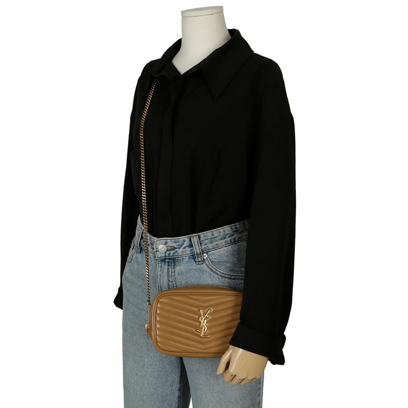 SAINT LAURENT 748849 夜光迷你鏈條斜背包-8