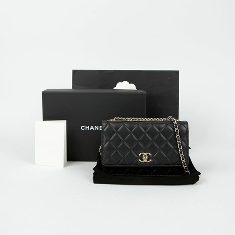 CHANEL 時尚 CC WOC 斜背包 A80982