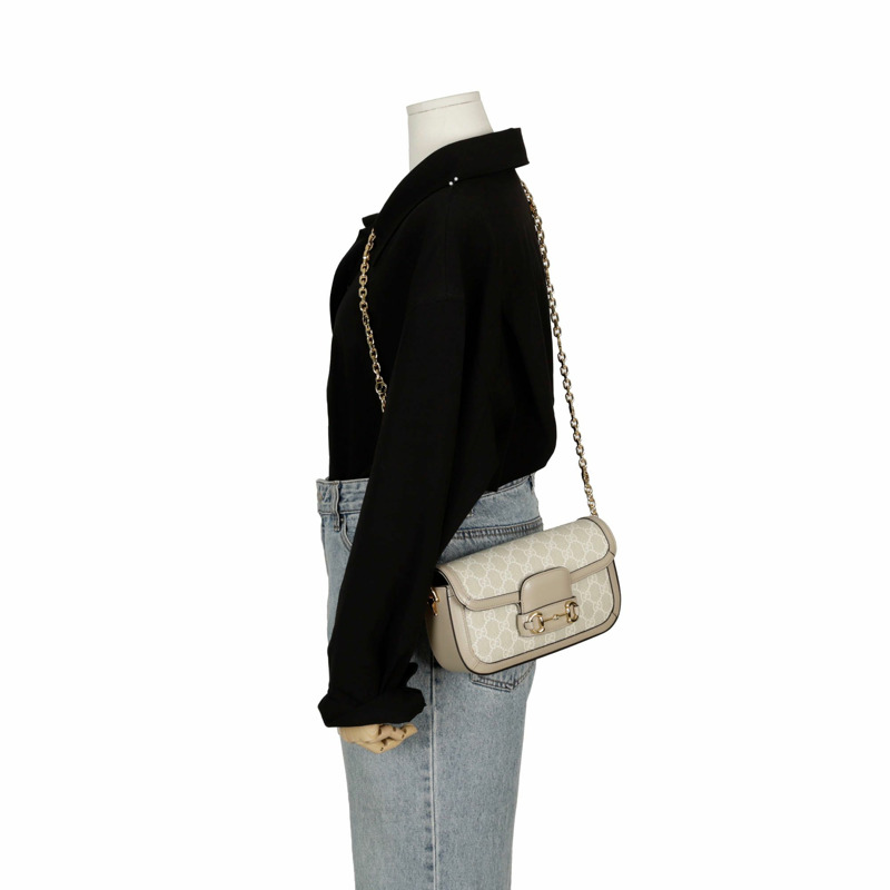 GUCCI Horsebit 1955 小號斜背包 735178-9