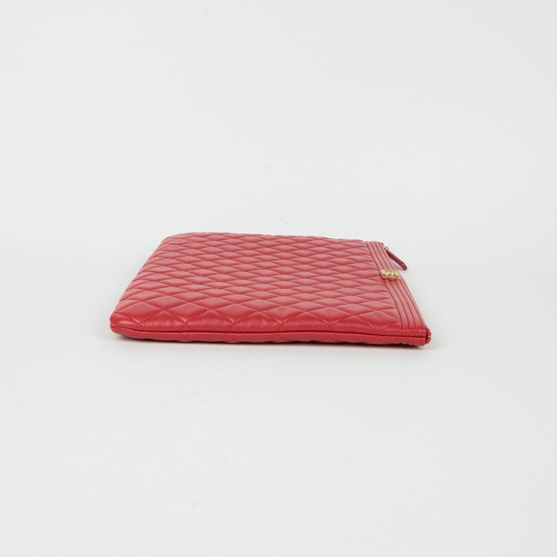 【包稅】CHANEL A84407 羊皮男孩大號手拿包-4